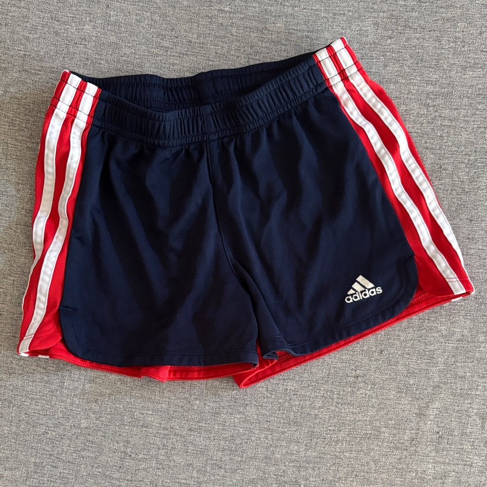 adidas navy, red and white athletic shorts - S 7/8